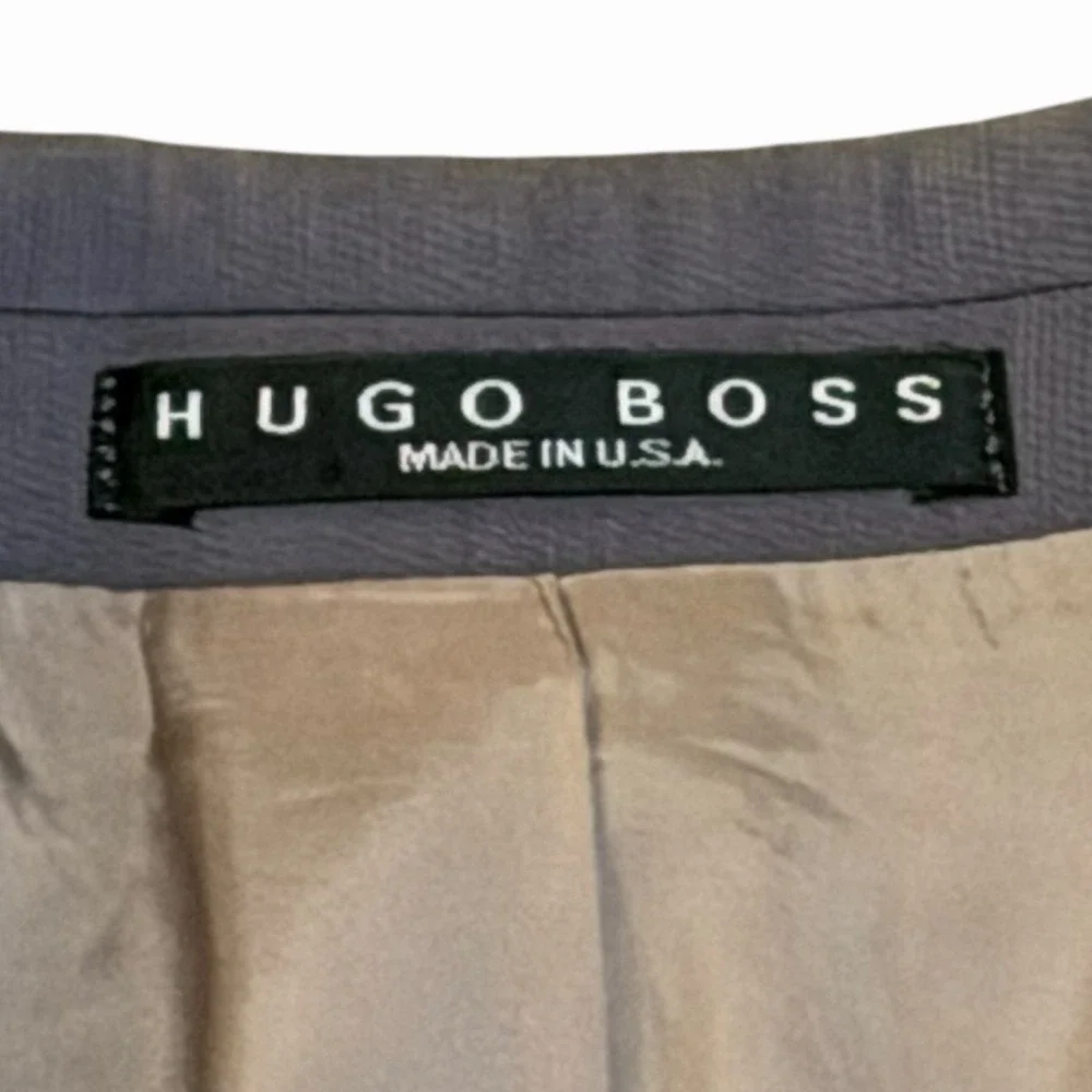 Hugo Boss Einstein Sigma US Sport Coat Blazer Men 40R‎ Gray 100% Virgin Wool USA